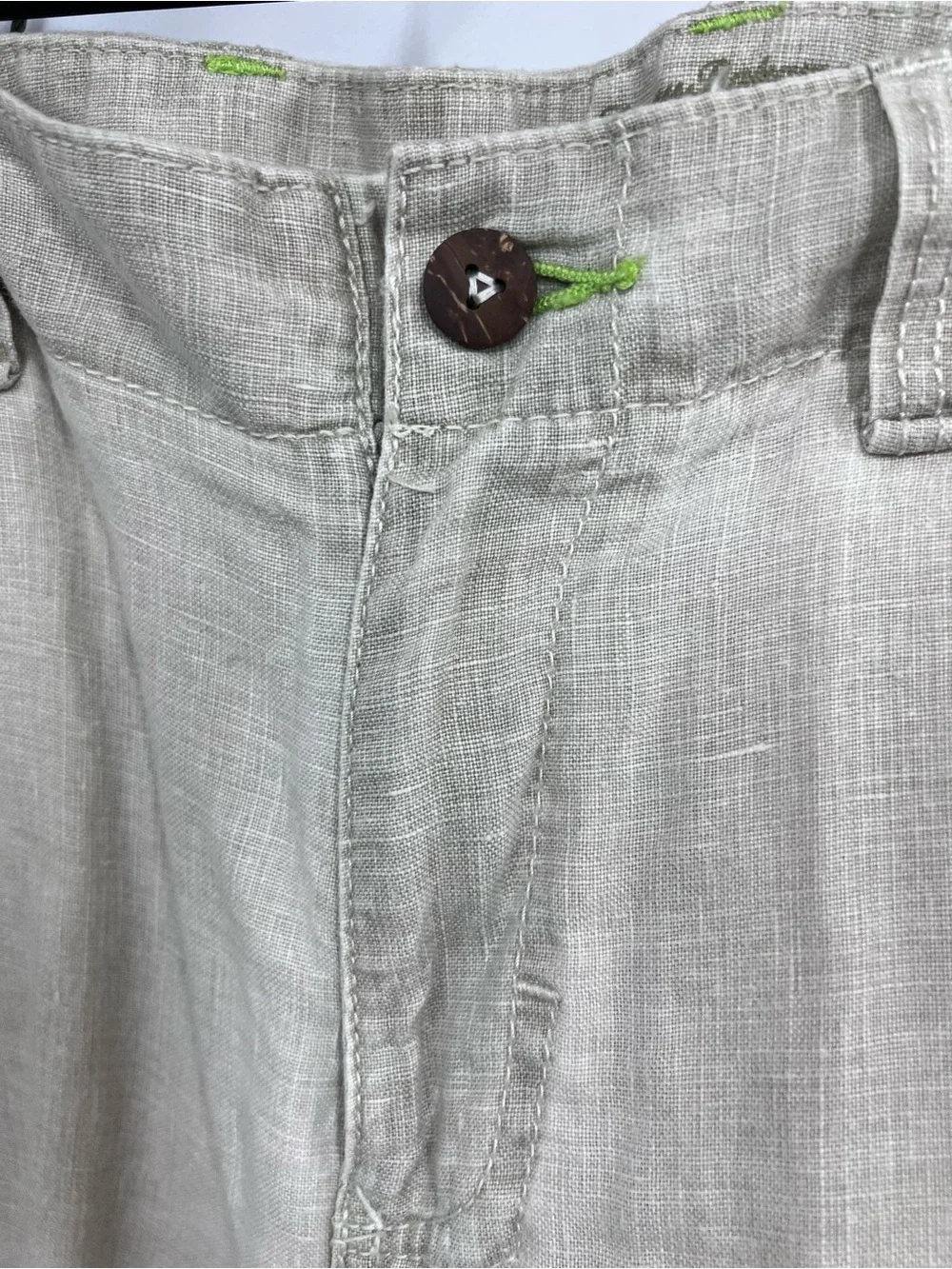 Tommy Bahama relaxed fit Light Beige 100% Linen Casual Pants w/pockets